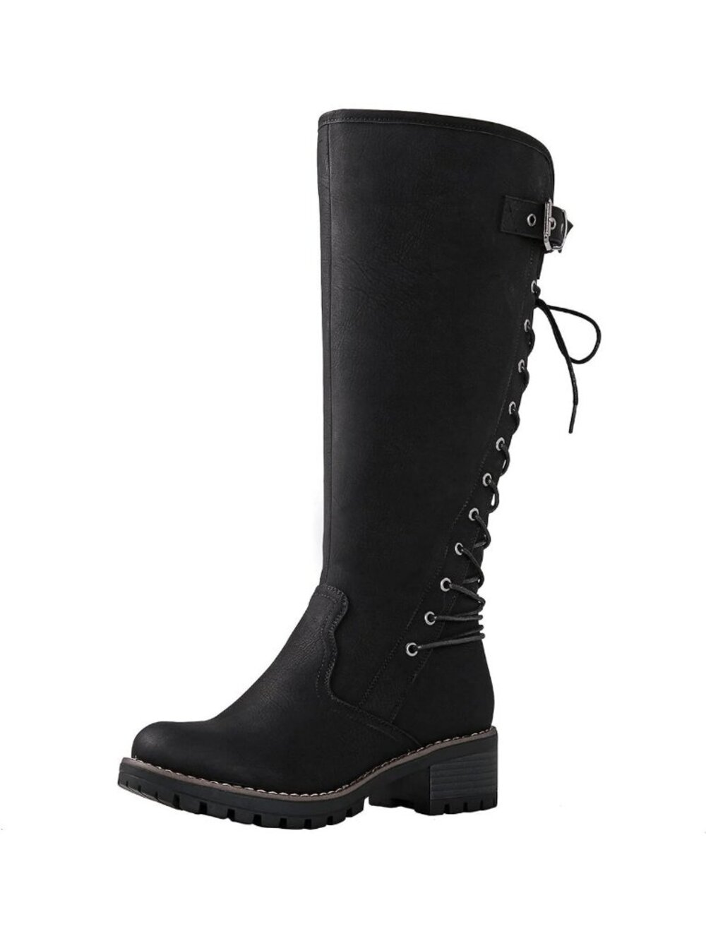 Chic Lace-Up Back Knee High Fashion Boots for Women - Stylish & Versatile